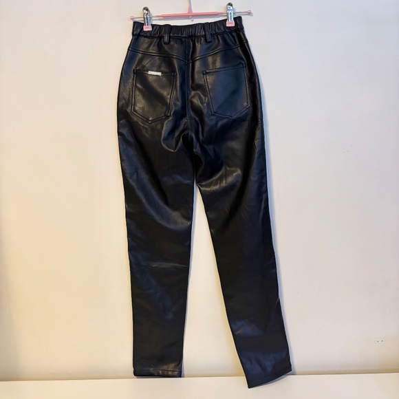 Maniere De Voir Black and Gray Straight Leg Pants - Picture 3 of 5